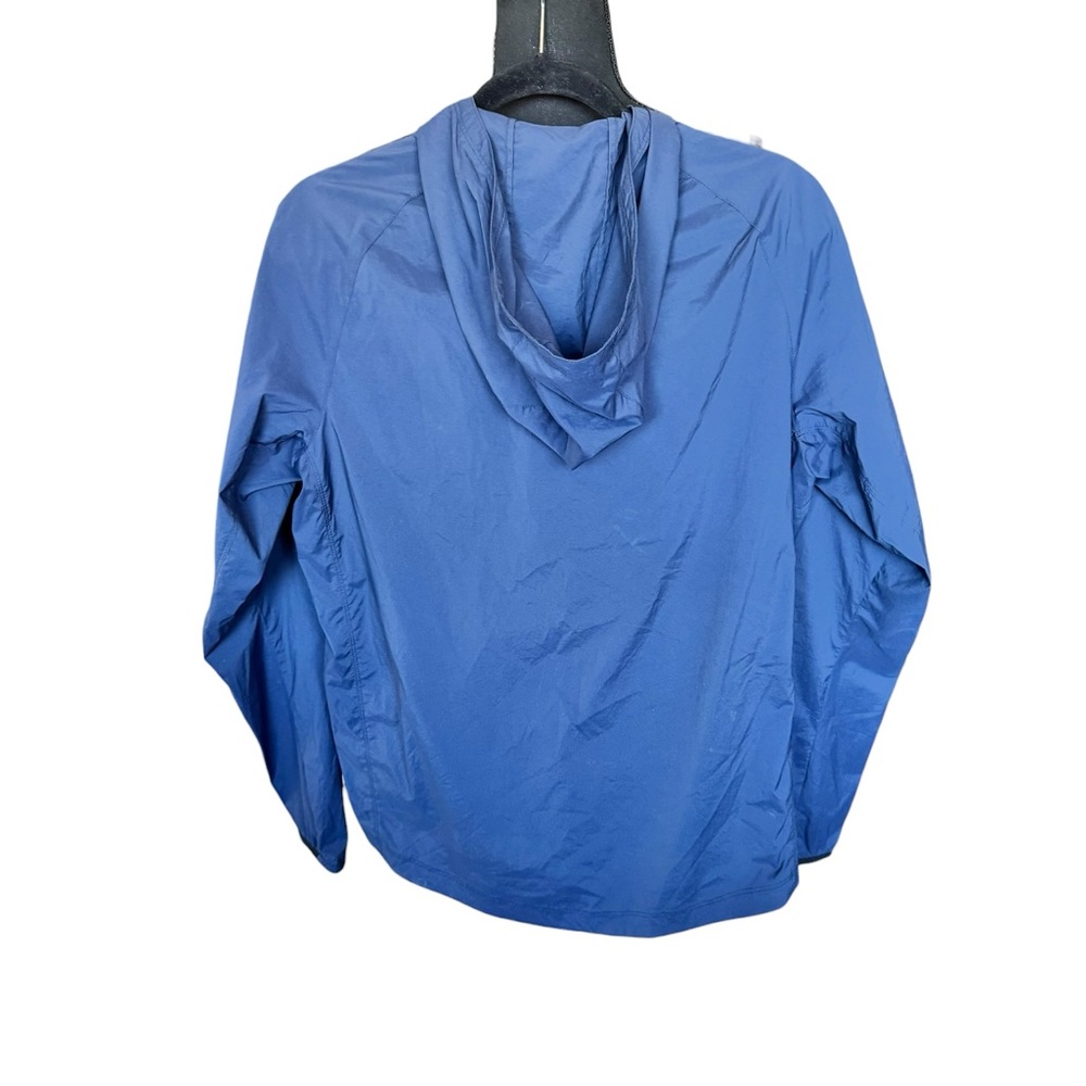 Tracksmith Blue Lightweight Running Jacket Hooded… - image 3